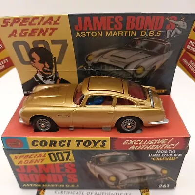 Corgi Toys Model Club 261 - James Bond Aston Martin DB5 - 2022 Reissue (2nd Ed) • £60