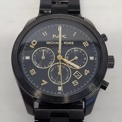 MICHAEL KORS MK8684 KEATON CHRONOGRAPH Watch Black $295 • $59