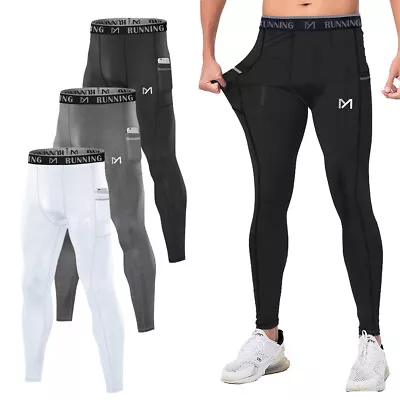 NEW Mens Ultra-Soft Fleece Lined Thermal Underwear Leggings Compression Pants US • $15.99