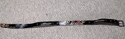 Vintage Womens Ed Hardy Belt By Christian Audigier Roses Tiger Dark Brown EUC • $32.99