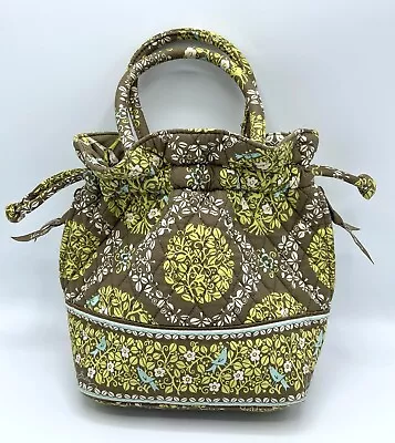 Vera Bradley SITTING IN A TREE Satchel Draw String Purse 2010 Handbag Zippers EC • $19.99