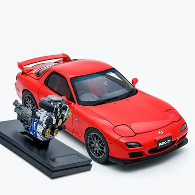 For POLAR MASTER For Mazda For RX7 For SPIRIT R Red With Engine 1:18 Truck Model • $689.68