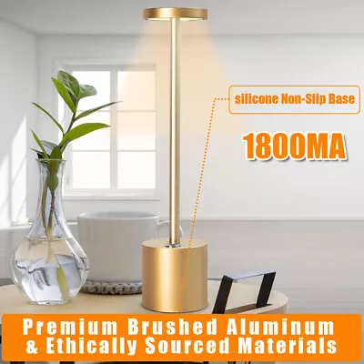 Desk Lamp Modern LED Cordless USB Rechargeable Battery Energy Saving Table Lamp • $21.89