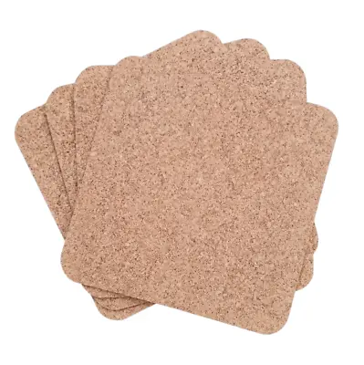 Large Cork Square Tablemats Placemats 25x25cm Traditional Pub Dining Place Mats • £4.19