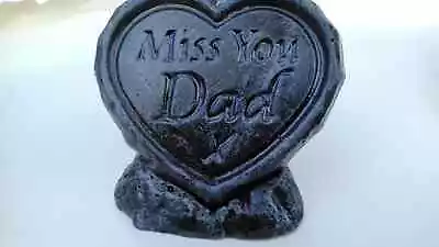 Memorial Plaque Garden Stone Family Pet Heart On Stand All Family Members • £8.99