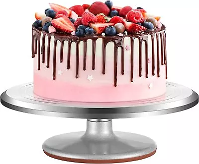 £27.99 • Buy 33PCS Aluminium Alloy Cake Turntable 12 Inch Rotating Cake Stand Decorating Kits