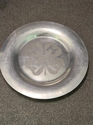 Vintage 4H Club Silver Plate Etched 8-7/8  • $12