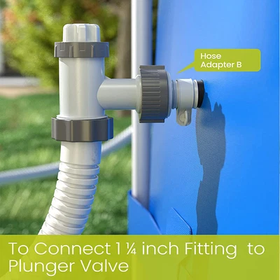 $8.39 • Buy Type B Pump Parts Hose Adapter 1.25in To 1.5in Pool Easy Install Fit For Intex