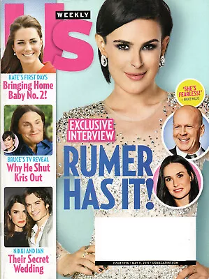 US WEEKLY Magazine May 11 2015 Rumer Willis Caitlyn Jenner Ian Somerhalder • $15