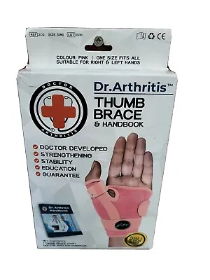 £14.99 • Buy Doctor Developed Thumb Support/Finger Splint For Arthritis, Thumb Splint Pink 