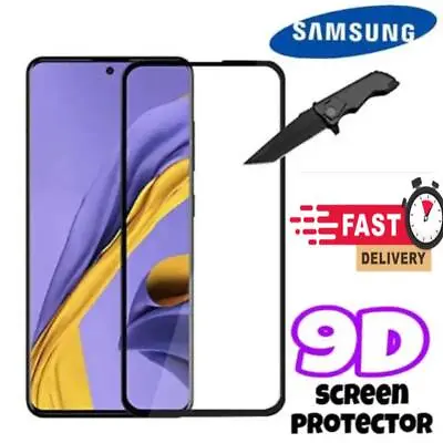 9D Tempered Glass Screen Protector For Samsung Galaxy A71/80/90 M11/53 Note 20 • £2.99