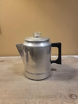 Vintage Comet Aluminum 7 Cup Drip Coffee Pot Percolator Indoor & Outdoor Use • $29.99