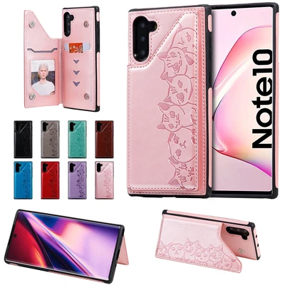$12.79 • Buy For Samsung Galaxy S20 S10 S9 S8 Note 10 9 Leather Card Holder Wallet Phone Case