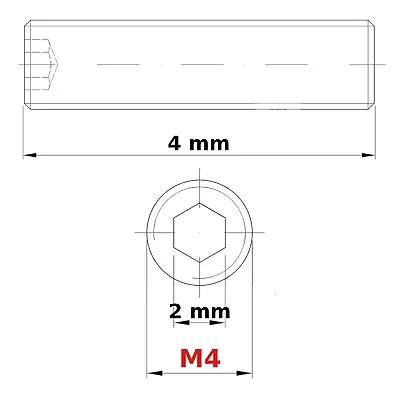 M3 M4 M5 M6 M8 Socket Grub Screws Flat End Allen Key Set Screw Black DIN 913 • £2.62
