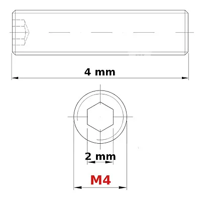 M3 M4 M5 M6 M8 Socket Grub Screws Flat End Point Allen Key Set Screw BZP DIN 913 • £1.69