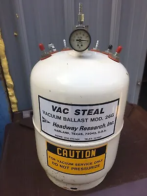 $24 • Buy Headway Research 26G Vac Steal Vacuum Source Stabilizer Ballast Tank