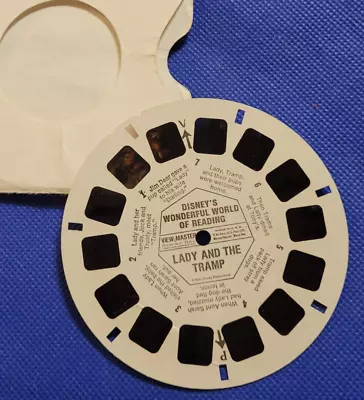 Scarce View-master Reel Disney's Wonderful World Of Reading Lady And The Tramp • $18.99