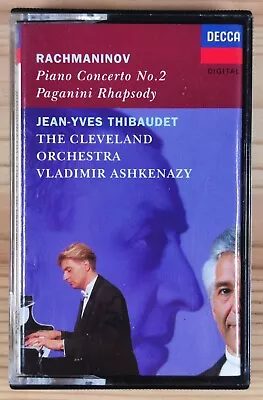 Rachmaninov 'Piano Concerto No 2.' Thibaudet | Ashkenazy. Decca Cassette 1994 VG • £4.95