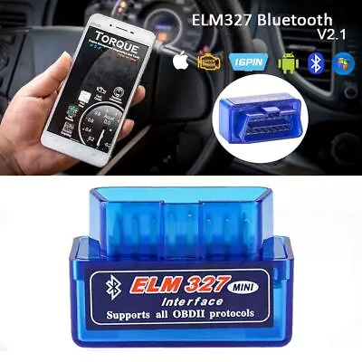 ELM327 V2.1 ODB2 Scanner ODB-II Wireless Bluetooth Car Auto Detection For IOS • $8.39