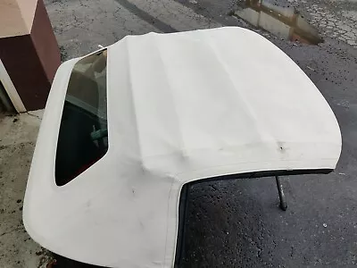 98-04 Corvette C5 Convertible Top Assembly WHITE Complete USED DAMAGED VINYL • $539.10