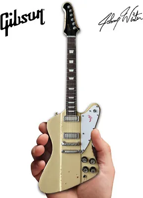 Johnny Winter - Johnny Winter 1964 Polaris White Gibson Firebird V Mini Guitar R • $83.25