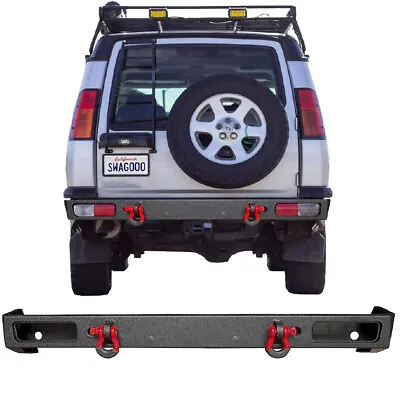 Rear Bumper For 1999-2004 Land Rover Discovery 2 Off-Road W/ LED Lights D-Rings • $376.19
