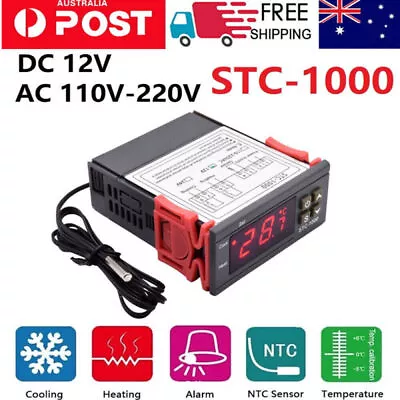 STC-1000 12V/110-220V LCD Digital Temperature Controller Thermostat With Sensor • $12.34