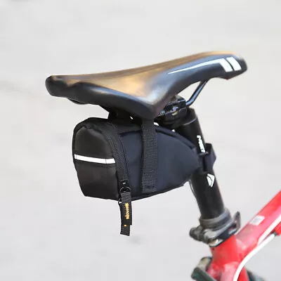 1L Rainproof MTB Road Bike Saddle Bag Bicycle Seatpost Rear Tail Storage Pouch • £4.43