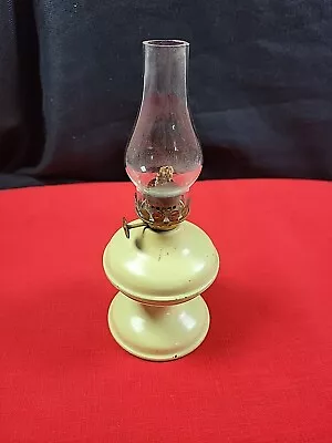 Antique P&A Mfg. Co. ACORN Miniature Tin Oil Lamp YELLOW • $15