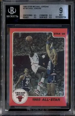 1986 Star Michael Jordan #5 Michael Jordan BGS 9 • $1400