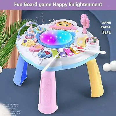 Baby Musical Learning Table 3 In 1 Early Education Kids Activity Centre Play Toy • £17.90