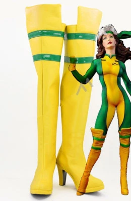 $33.84 • Buy X-Men Ms. Rogue Cosplay Shoes Boots Anna Marie Shoes