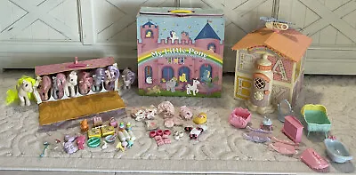 Vintage My Little Pony G1 Hasbro 80’s Toy Lot Collection Cases House Accessories • $199.99