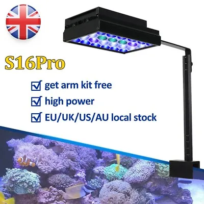 DSunY S16Pro Reef LED Aquarium Light 60W For Marine Coral Nano Reef SPS/LPS Grow • £85.32