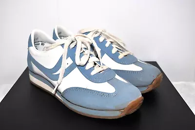 Vintage TRAX  70s-80's Light Blue & White WOMEN'S Tennis Shoes Size 6 • $25