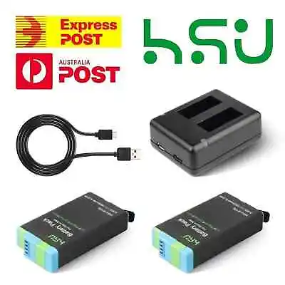 $54.95 • Buy HSU GoPro MAX Battery Kit 2 Batteries & USB Charger Set