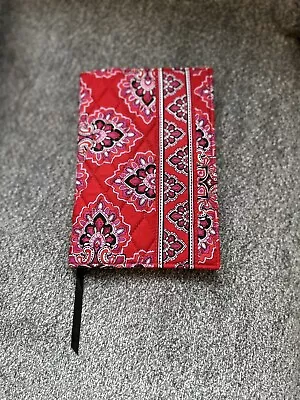 Vera Bradley Retired Book Cover In “Frankly  Scarlet” Pattern  5  X 7.5  • $12.99