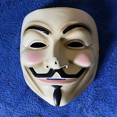 V For Vendetta Mask Adult Guy Fawkes Halloween Costume DC Comics  • $10