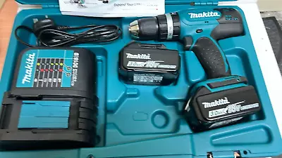 Makita DHP453SFE 18v Cordless Hammer Drive Combi Drill Inc 2x 3.0Ah Battery & Ch • £169.99