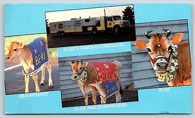 Advertising Elsie The Cow And Beauregard Cowdillac Borden Products Chrome 1988 • $4