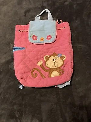 Stephen Joseph Pink Monkey Bag/Backpack • $0.99