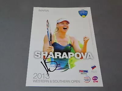 Maria Sharapova Signed 2013 W&S 5x7 Player Card Autographed PSA/DNA COA 1E • $99.99