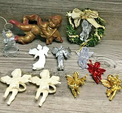 Bulk Lot Vintage 80's & 90's Christmas Tree Angel Hanging Ornaments Decorations • $27.95