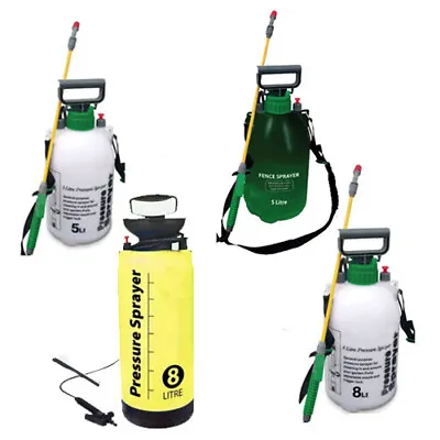 Garden Pressure Sprayer Knapsack Weed Killer Chemical Fence Water Spray Bottle • £4.99