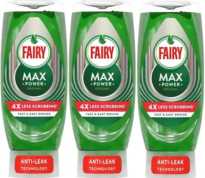 £12.45 • Buy 3 X Fairy Max Power Original Washing Up Liquid, 660 Ml