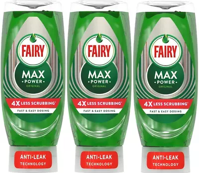 Fairy Max Power Original Washing Up Liquid 660 Ml  X 3 • £14.94