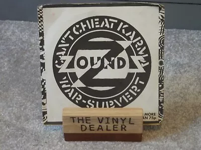 ZOUNDS - Can't Cheat Karma - UK 1st 7  (1979) CRASS Stapled Sleeve Punk VG+/VG • £15