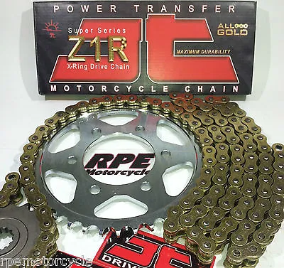 $179.95 • Buy ZX10R NINJA '08-10 JT Gold X-Ring Z1R ULTIMATE 525 Chain And Sprockets Kit ZX-10