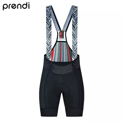 PRENDI Men Cycling Bib Shorts Black Pro Gel Pad Bike Clothing • $37.93