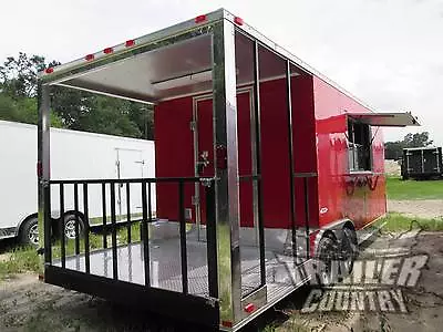 New 2024 8.5x20 8.5 X 20 V-nosed Enclosed Concession Food Vending Bbq Trailer • $23695